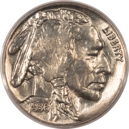 Buffalo Nickels 1936 BUFFALO NICKEL – PCGS MS-65, PREMIUM QUALITY!