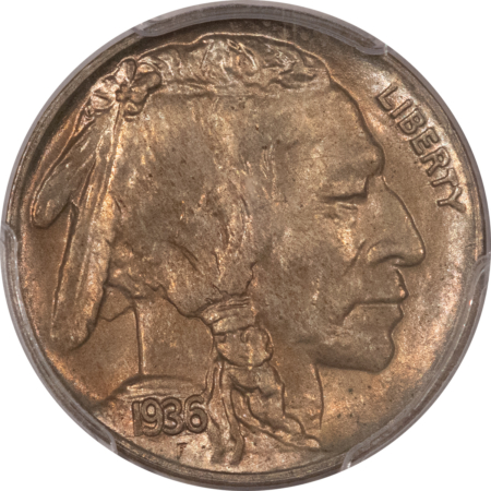 Buffalo Nickels 1936-D BUFFALO NICKEL – PCGS MS-64