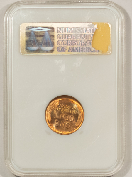 Lincoln Cents (Wheat) 1937 LINCOLN CENT, NGC MS-67 RD, GORGEOUS “LOOK”, OLD FATTY HOLDER & PQ!