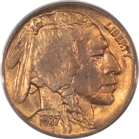 Buffalo Nickels 1937-D BUFFALO NICKEL – PCGS MS-65