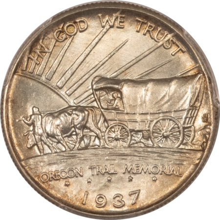 CAC Approved Coins 1937-D OREGON COMMEMORATIVE HALF DOLLAR – PCGS MS-65, ORIGINAL, PQ GEM & CAC!