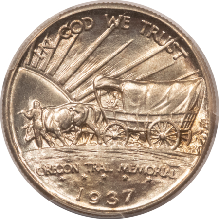Early Commems 1937-D OREGON COMMEMORATIVE HALF DOLLAR – PCGS MS-67, SUPERB WHITE GEM!