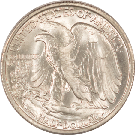 Half Dollars 1937-S WALKING LIBERTY HALF DOLLAR – PCGS MS-66, BLAST WHITE & PREMIUM QUALITY!