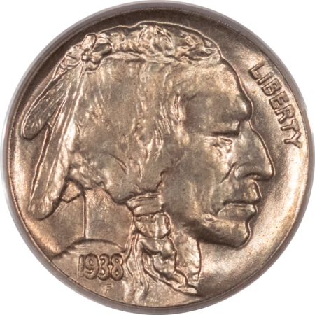 Buffalo Nickels 1938-D BUFFALO NICKEL – PCGS MS-66