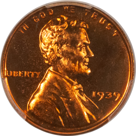 CAC Approved Coins 1939 PROOF LINCOLN CENT – PCGS PR-67 RD, SUPERB GEM! CAC APPROVED!