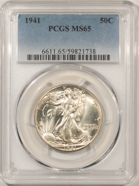 Half Dollars 1941 WALKING LIBERTY HALF DOLLAR – PCGS MS-65