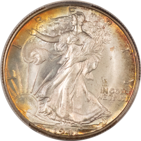 CAC Approved Coins 1941-D WALKING LIBERTY HALF DOLLAR – PCGS MS-67+ CAC APPROVED & SIMPLY STUNNING!