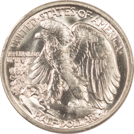 Half Dollars 1942-S WALKING LIBERTY HALF DOLLAR – PCGS MS-66, BLAZING WHITE MONTER! PQ!!