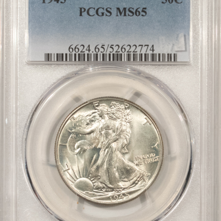 Half Dollars 1945 WALKING LIBERTY HALF DOLLAR – PCGS MS-65