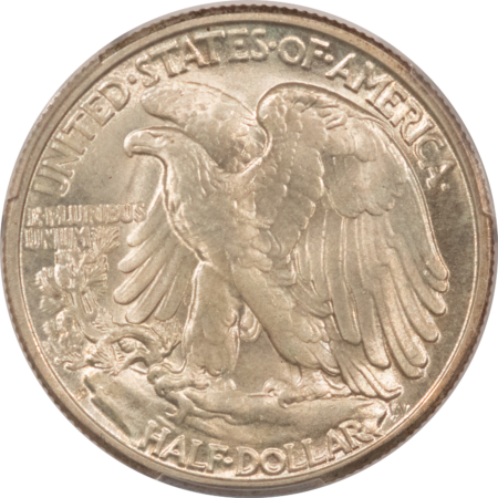 Half Dollars 1947-D WALKING LIBERTY HALF DOLLAR – PCGS MS-65, ORIGINAL WHITE GEM!