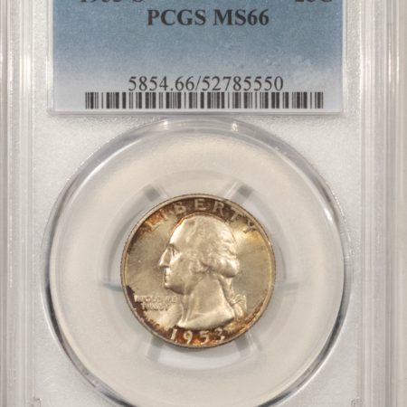 New Certified Coins 1953-S WASHINGTON QUARTER- PCGS MS-66