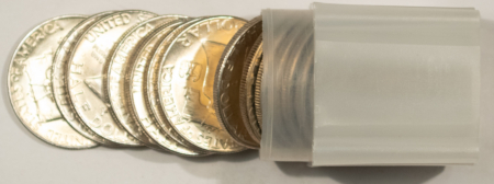 Coin Rolls 1962-D FRANKLIN HALF DOLLAR 20 COIN ROLL NICE FRESH BRILLIANT UNCIRCULATED ROLL!