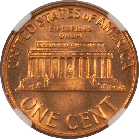 Lincoln Cents (Memorial) 1968 LINCOLN CENT – NGC MS-66 RD, PREMIUM QUALITY!