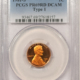 Lincoln Cents (Memorial) 1979-S PROOF LINCOLN CENTS LOT OF 2 COINS, BOTH TYPE 1 & 2 – PCGS PR-69 RD DCAM