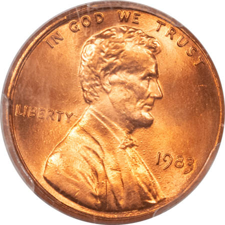 Lincoln Cents (Memorial) 1983 LINCOLN CENT – PCGS MS-66 RD