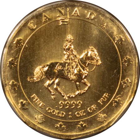 Bullion 1997 CANADA $50 1 OZ .9999 GOLD ROYAL CANADIAN MOUNTIE $310 GUARANTEE, ON CARD!