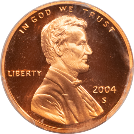 Lincoln Cents (Memorial) 2004-S PROOF LINCOLN CENT – PCGS PR-70 RD DCAM