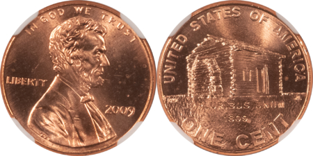 Lincoln Cents (Memorial) 2005/2009/2010 LINCOLN CENT PCGS/NGC MS-66 & PR-70 5 COIN LOT (1 CRACKED HOLDER)