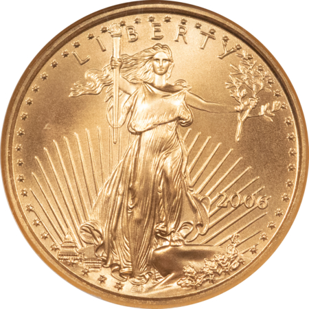 American Gold Eagles, Buffaloes, & Liberty Series 2006 $10 1/4 OZ AMERICAN GOLD EAGLE – NGC MS-69