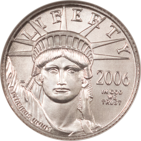 American Platinum Eagles 2006 $10 1/10 OZ AMERICAN PLATINUM EAGLE STATUE OF LIBERTY NGC MS70 FIRST STRIKE