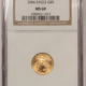 American Gold Eagles, Buffaloes, & Liberty Series 2005 $5 1/10 OZ AMERICAN GOLD EAGLE – ICG MS-70 FIRST DAY OF ISSUE #1283 OF 1441