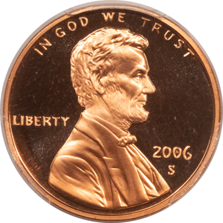 Lincoln Cents (Memorial) 2006-S PROOF LINCOLN CENT – PCGS PR-70 RD DCAM