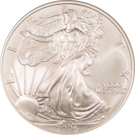 American Silver Eagles 2006-W $1 BURNISHED AMERICAN SILVER EAGLE, 1 OZ .999 – NGC MS-69 EARLY RELEASES!