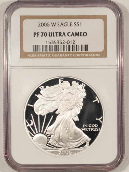 American Silver Eagles 2006-W $1 PROOF AMERICAN SILVER EAGLE 1 OZ .999 – NGC PF-70 ULTRA CAMEO! PERFECT