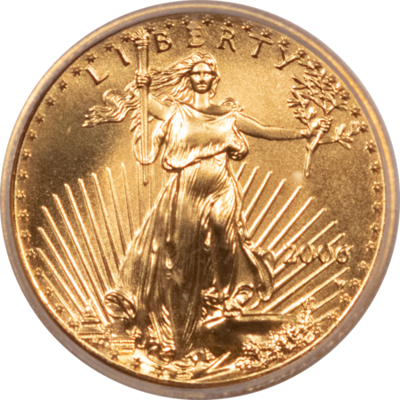 American Gold Eagles, Buffaloes, & Liberty Series 2006-W $5 1/10 OZ BURNISHED AMERICAN GOLD EAGLE ICG SP-70, 20TH ANN, #914 OF 982