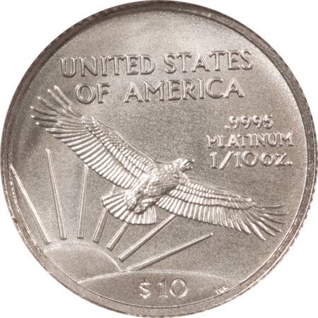 American Platinum Eagles 2007 $10 1/10 OZ AMERICAN PLATINUM EAGLE STATUE OF LIBERTY – NGC MS-70 PERFECT!