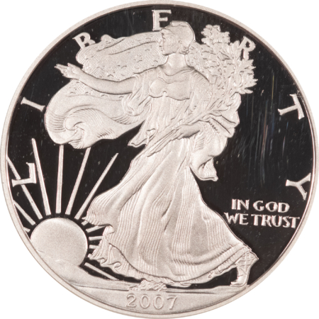 American Silver Eagles 2007-W $1 PROOF AMERICAN SILVER EAGLE 1 OZ .999 – NGC PF-70 ULTRA CAMEO PERFECT!