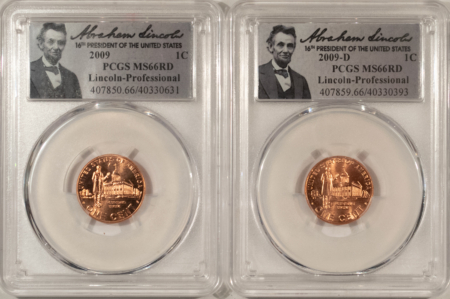 Lincoln Cents (Memorial) 2009 – 2009-D PROFESSIONAL LINCOLN CENT SET – PCGS MS-66 RD