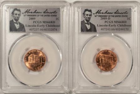 Lincoln Cents (Memorial) 2009 – 2009-D EARLY CHILDHOOD LINCOLN CENT SET – PCGS MS-66 RD
