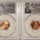 Exonumia 1884 CLEVELAND-HENDRICKS JUGATE CAMPAIGN MEDAL, DEWITT GC-1884-12, NGC MS-65!