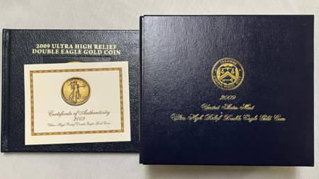 Bullion 2009 1 OZ ULTRA HIGH RELIEF $20 ST GAUDENS GOLD – NGC MS-69 W/ ORIGINAL BOX/BOOK