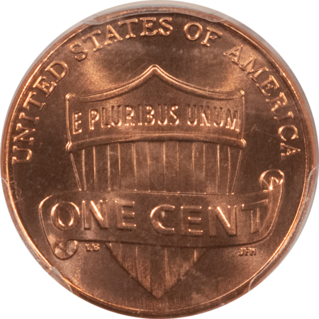 Lincoln Cents (Memorial) 2018 SHIELD LINCOLN CENT – PCGS MS-67 RD, FIRST STRIKE! FLAG LABEL!