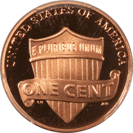 Lincoln Cents (Memorial) 2018-S PROOF SHIELD LINCOLN CENT – PCGS PR-70 RD DCAM, FIRST STRIKE, FLAG LABEL!