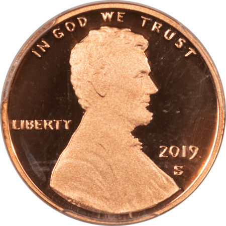Lincoln Cents (Memorial) 2019-S PROOF SHIELD LINCOLN CENT – PCGS PR-70 RD DCAM