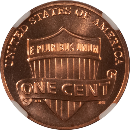 Lincoln Cents (Memorial) 2019-W SHIELD LINCOLN CENT NGC MS-68 RD PL FIRST DAY OF ISSUE, PROOFLIKE, 1ST W