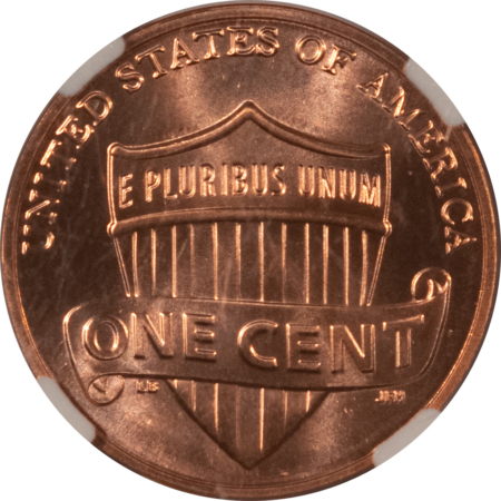 Lincoln Cents (Memorial) 2019-W SHIELD LINCOLN CENT – NGC MS-69 RD EARLY RELEASES, LYNDALL BASS SIGNED