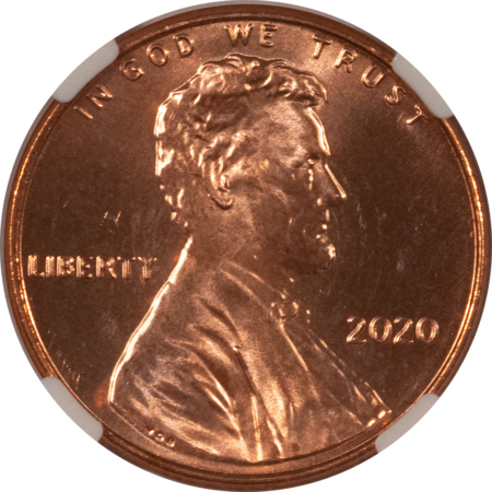 Lincoln Cents (Memorial) 2020 SHIELD LINCOLN CENT – NGC MS-67 RD, 20-COIN UNCIRCULATED SET!