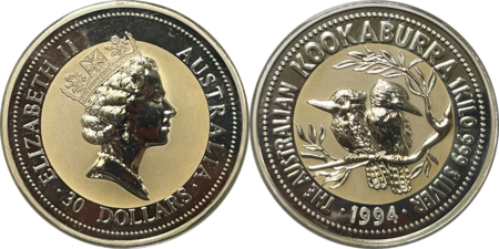 Bullion 1994 AUSTRALIA PRECIOUS METALS SET W/ 2 OZ GOLD, 1 OZ PLATINUM & 2 SILVER KILOS