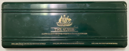Bullion 1994 AUSTRALIA PRECIOUS METALS SET W/ 2 OZ GOLD, 1 OZ PLATINUM & 2 SILVER KILOS