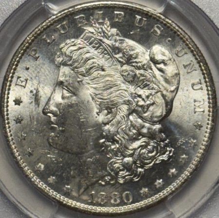 Dollars 1880-S $1 MORGAN DOLLAR – PCGS MS-62, LOOKS PROOFLIKE!