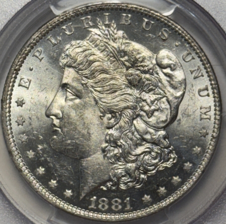 Dollars 1881-O $1 MORGAN DOLLAR – PCGS MS-62