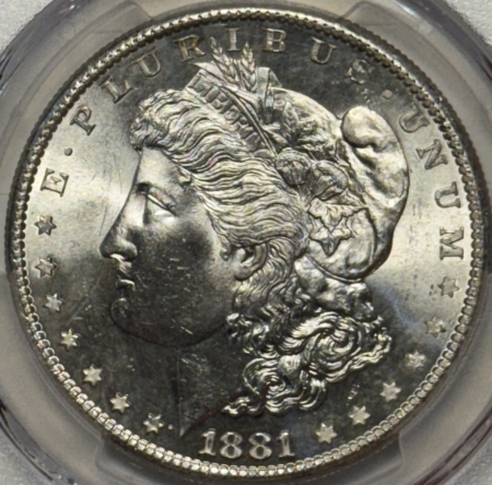 Dollars 1881-S $1 MORGAN DOLLAR – PCGS MS-65