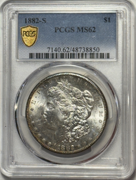 Dollars 1882-S $1 MORGAN DOLLAR – PCGS MS-62