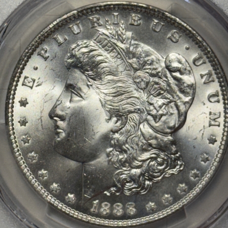 Dollars 1888 $1 MORGAN DOLLAR – PCGS MS-64, PREMIUM QUALITY! LOOKS GEM!