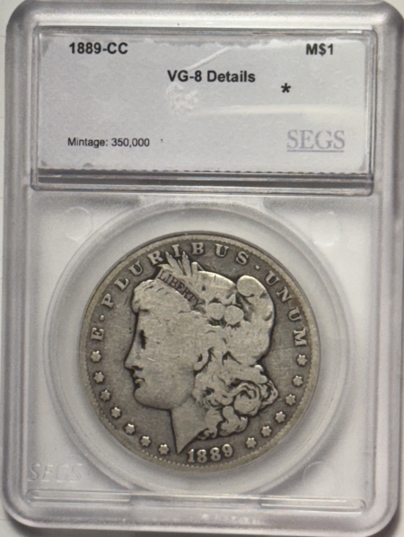 Dollars 1889-CC $1 MORGAN DOLLAR – CIRCULATED, CARSON CITY!