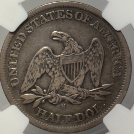 Liberty Seated Halves 1863-S SEATED LIBERTY HALF DOLLAR NGC VF-35, TOUGH!